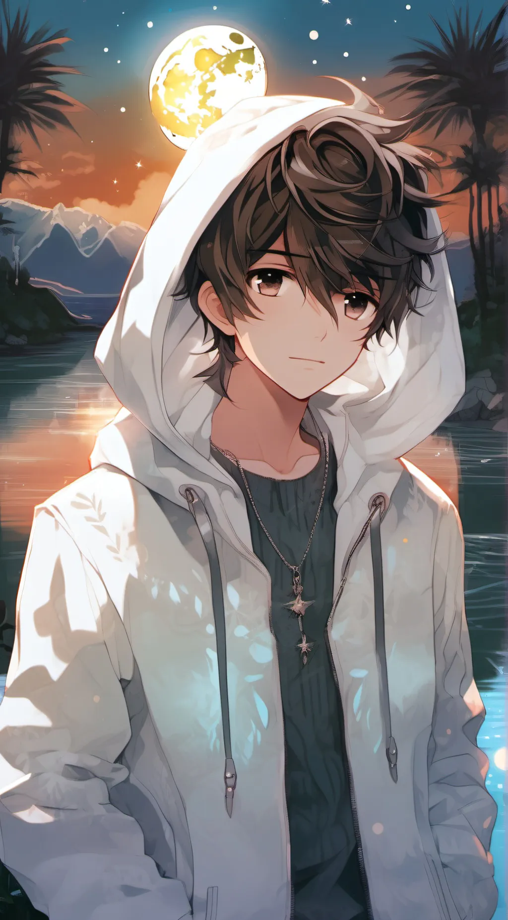 ai character: Damon  background