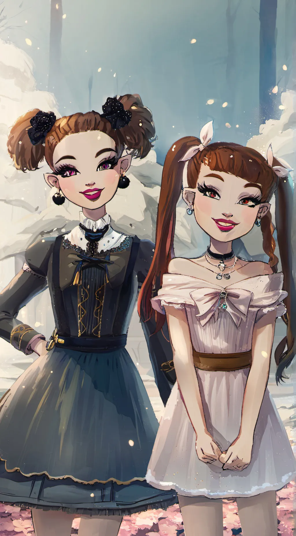 ai character: Joana and Terra background
