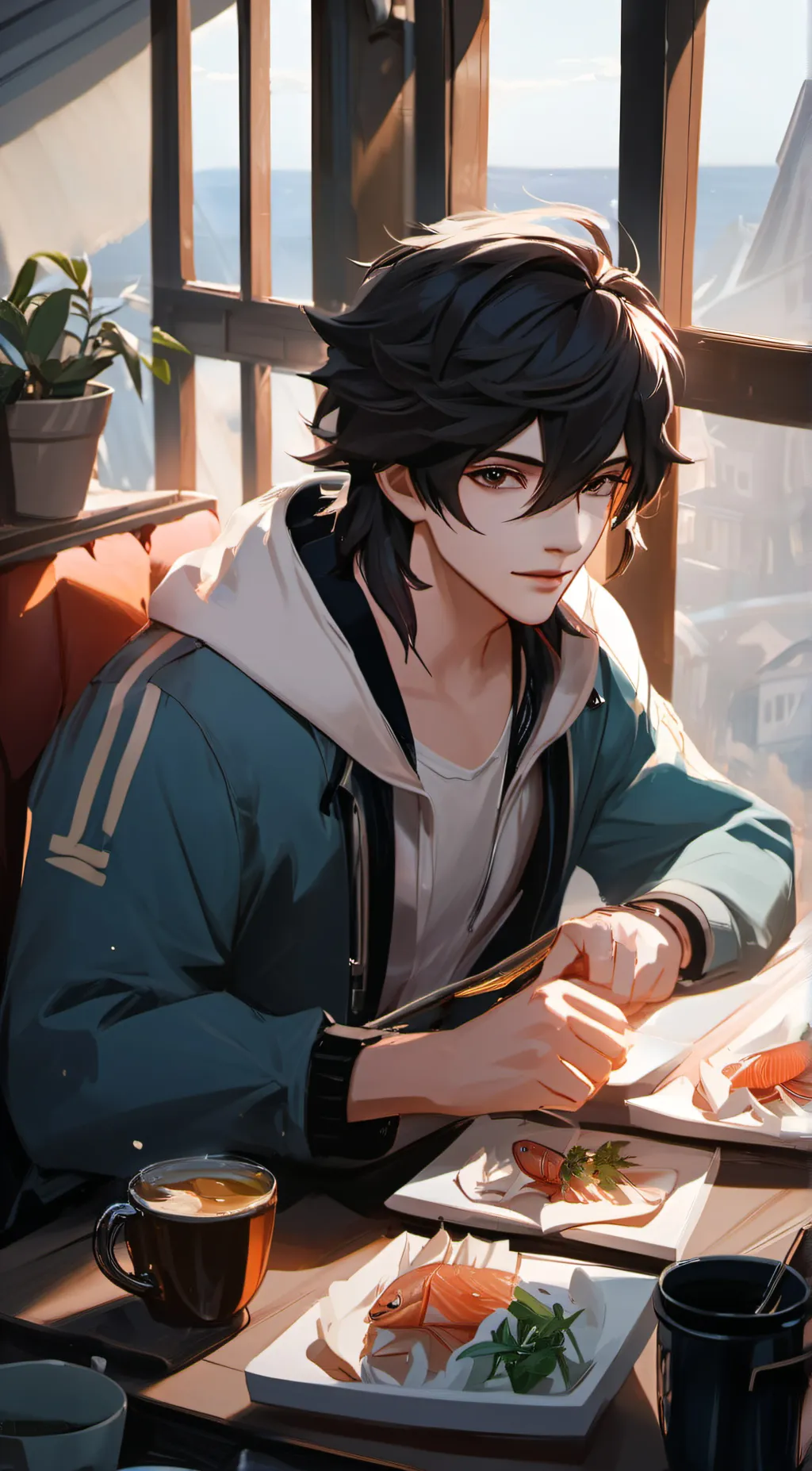 ai character: Marco  background