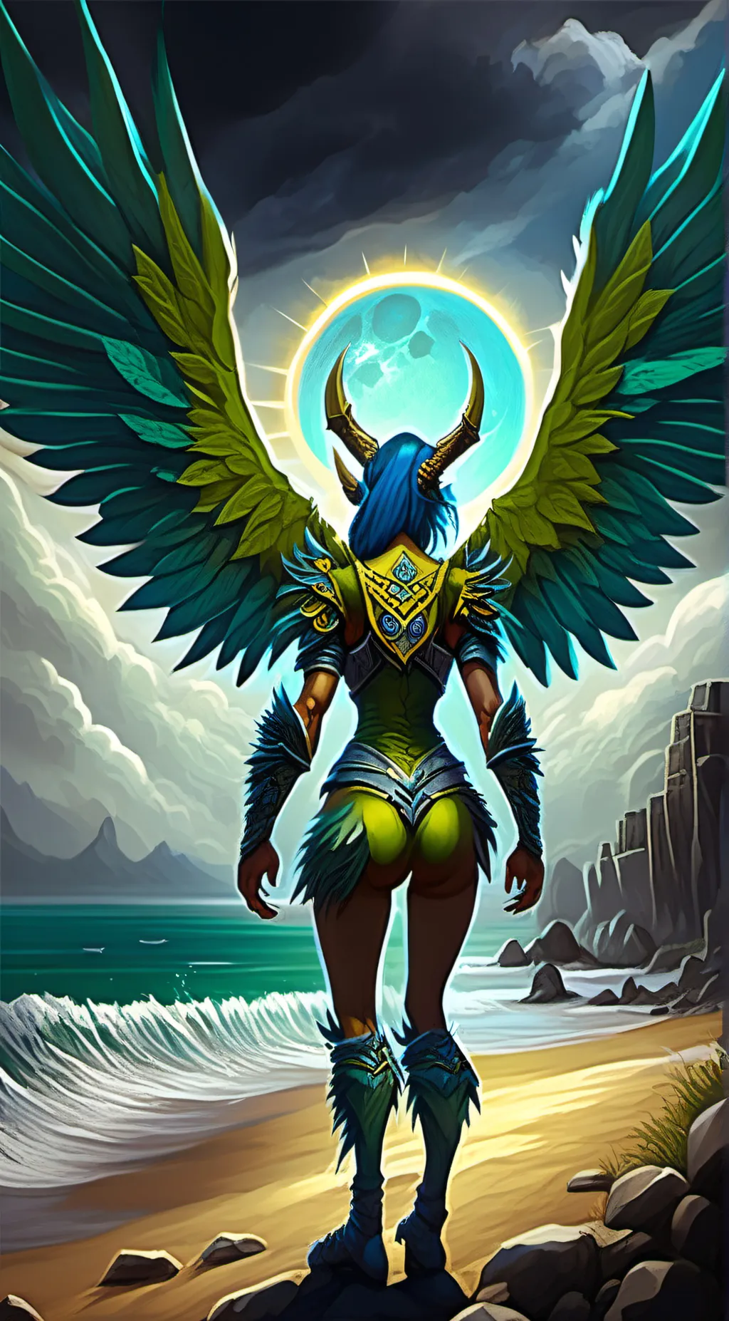 ai character: Roucuna  background