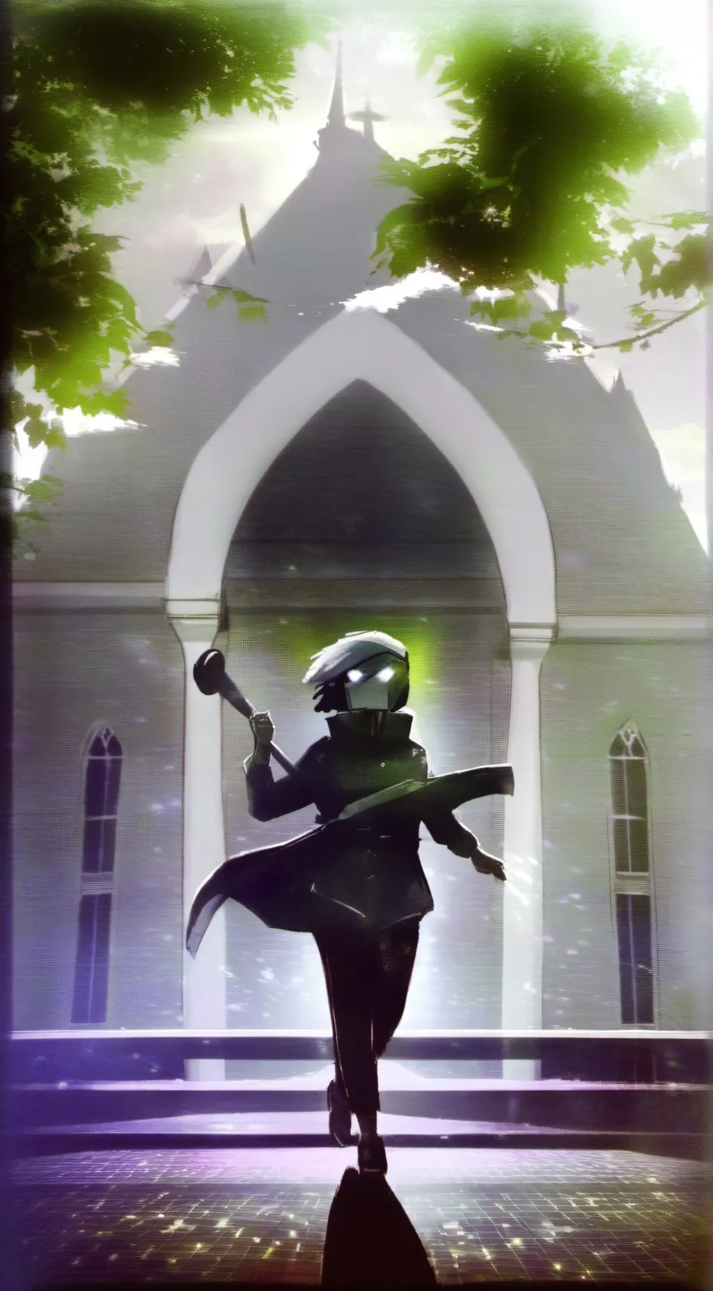 ai character: Tv woman background