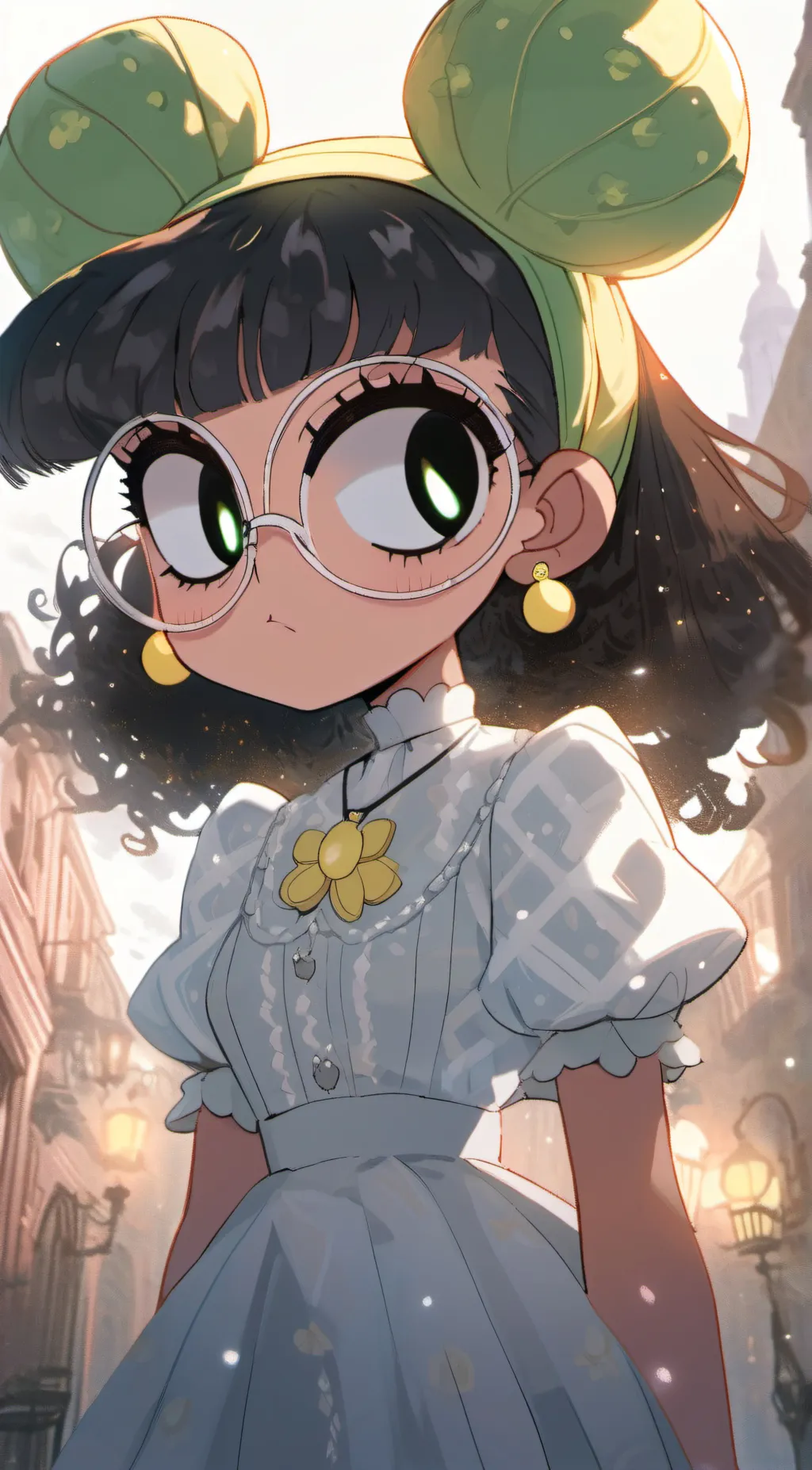 ai character: butter cup background