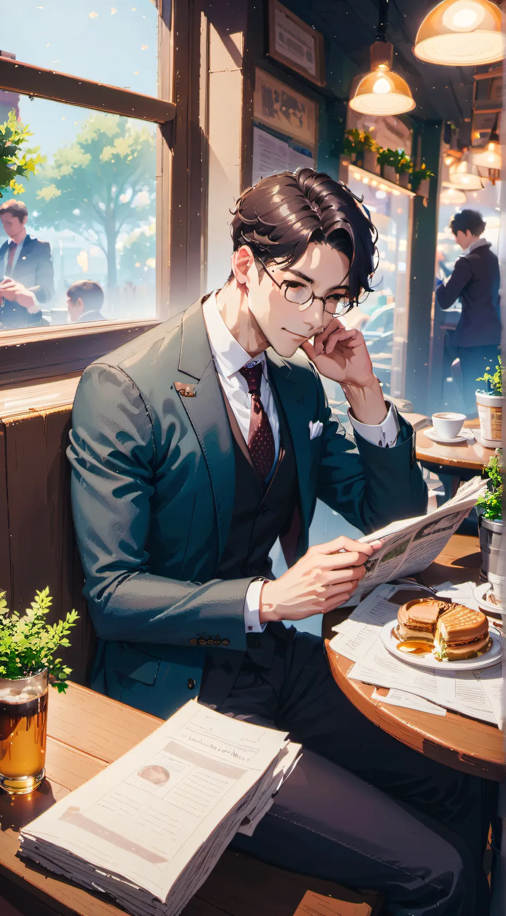 ai character: Tadc and Md  background