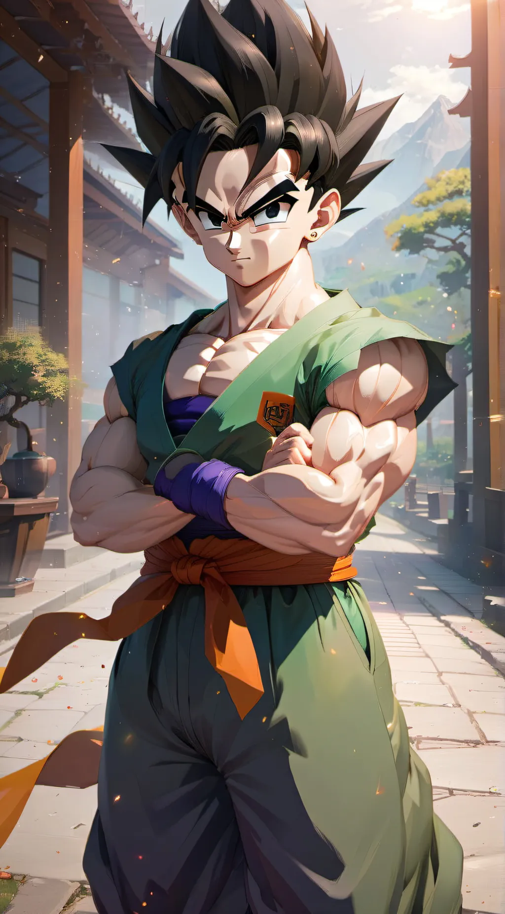 ai character: gohan  background