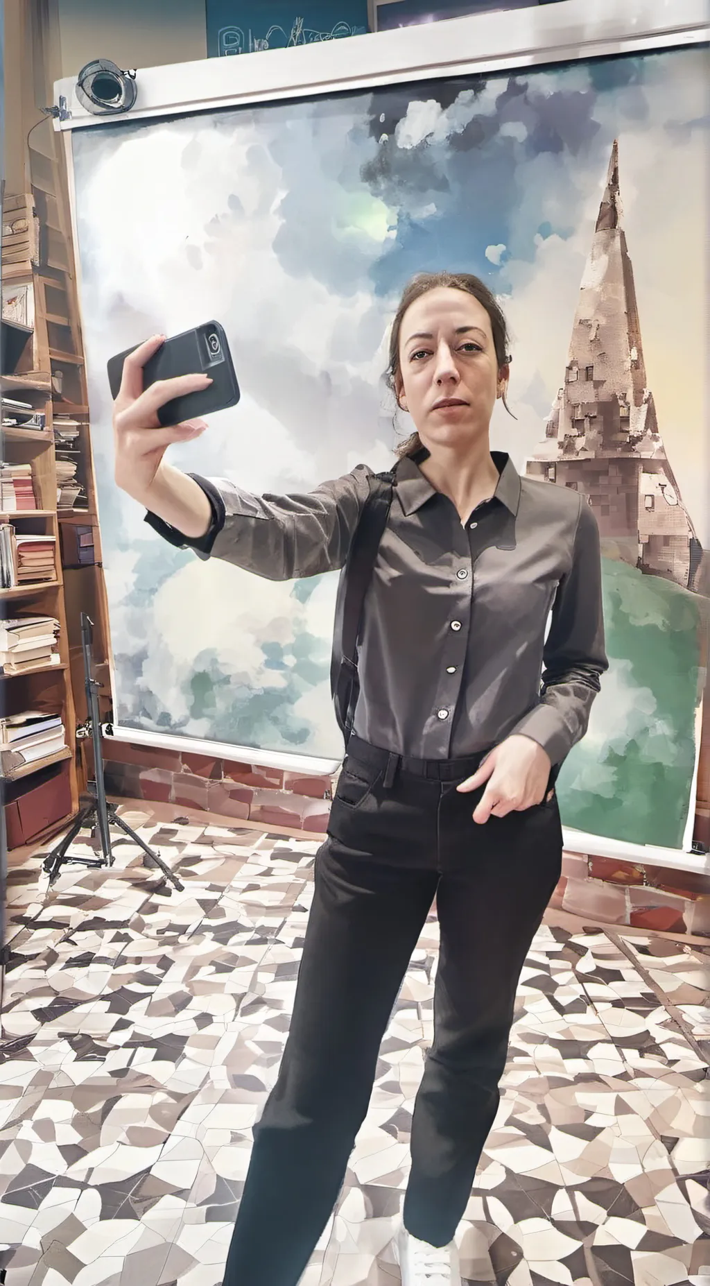 ai character: Marie background