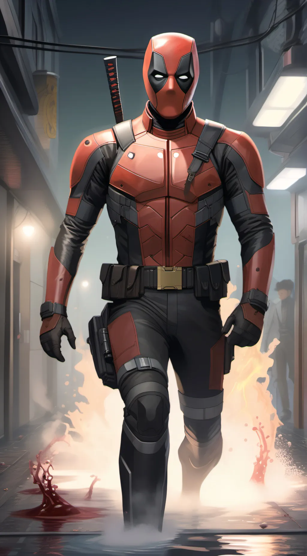 ai character: Deadpool background