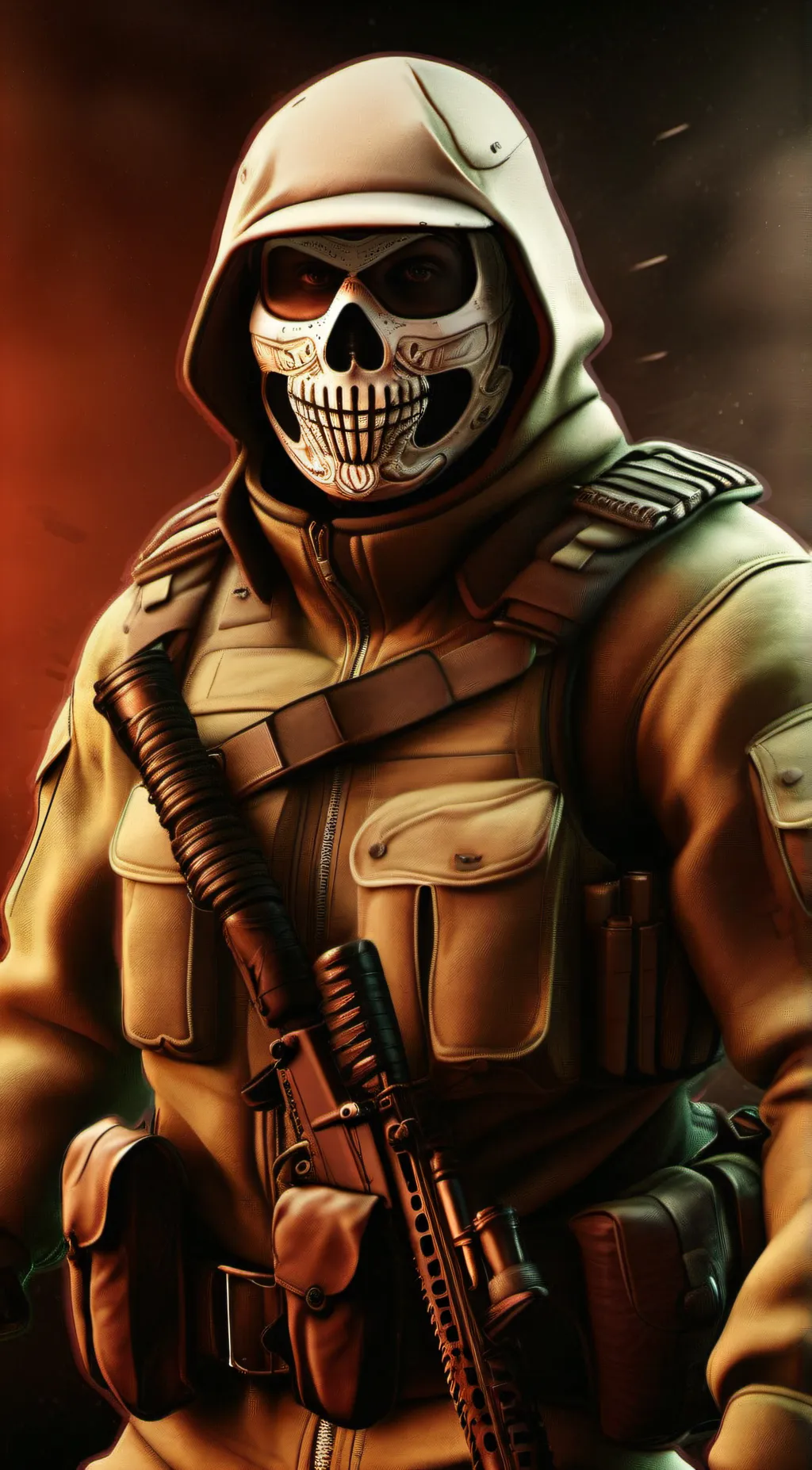 ai character: Ghost background