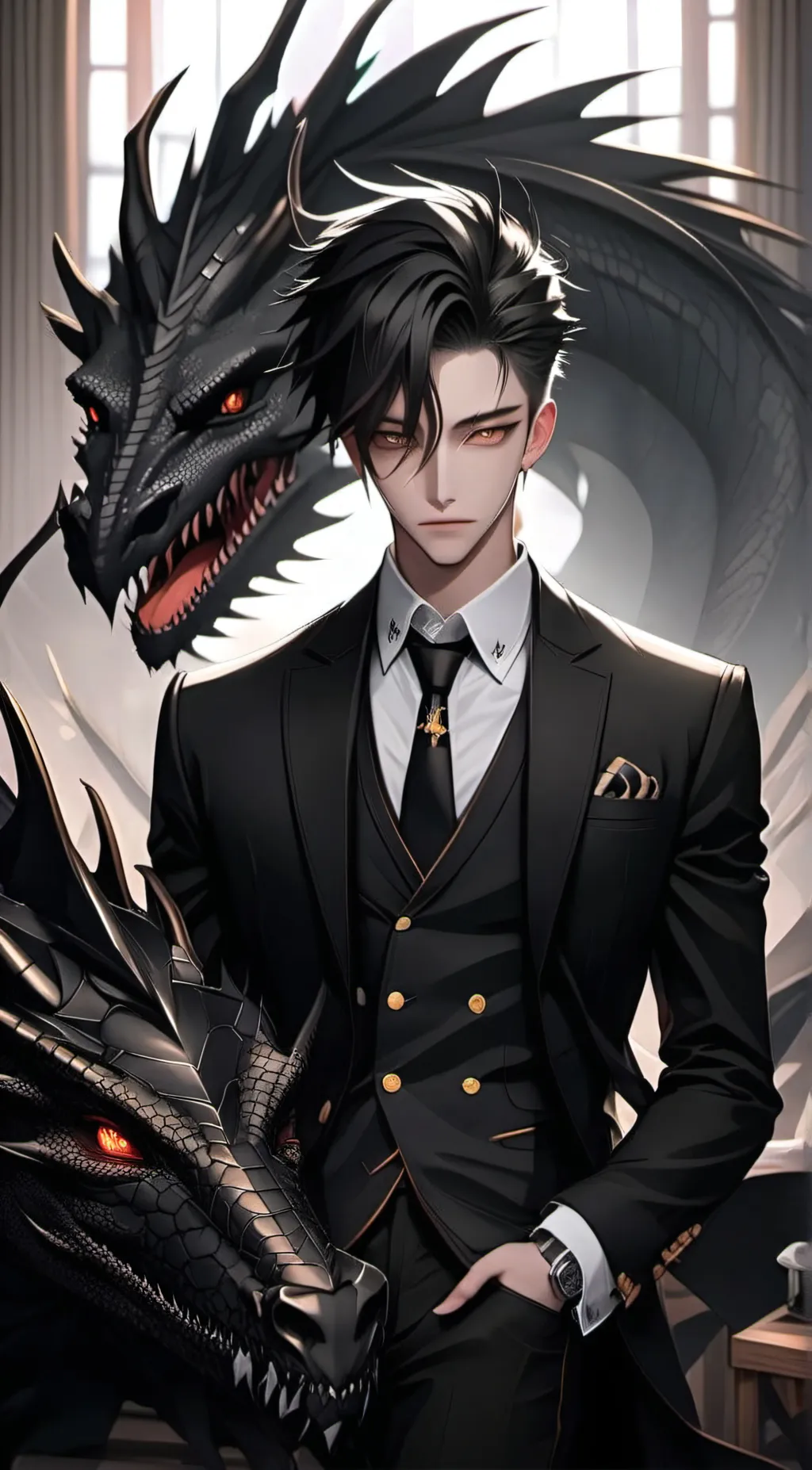 ai character: Dexter  background