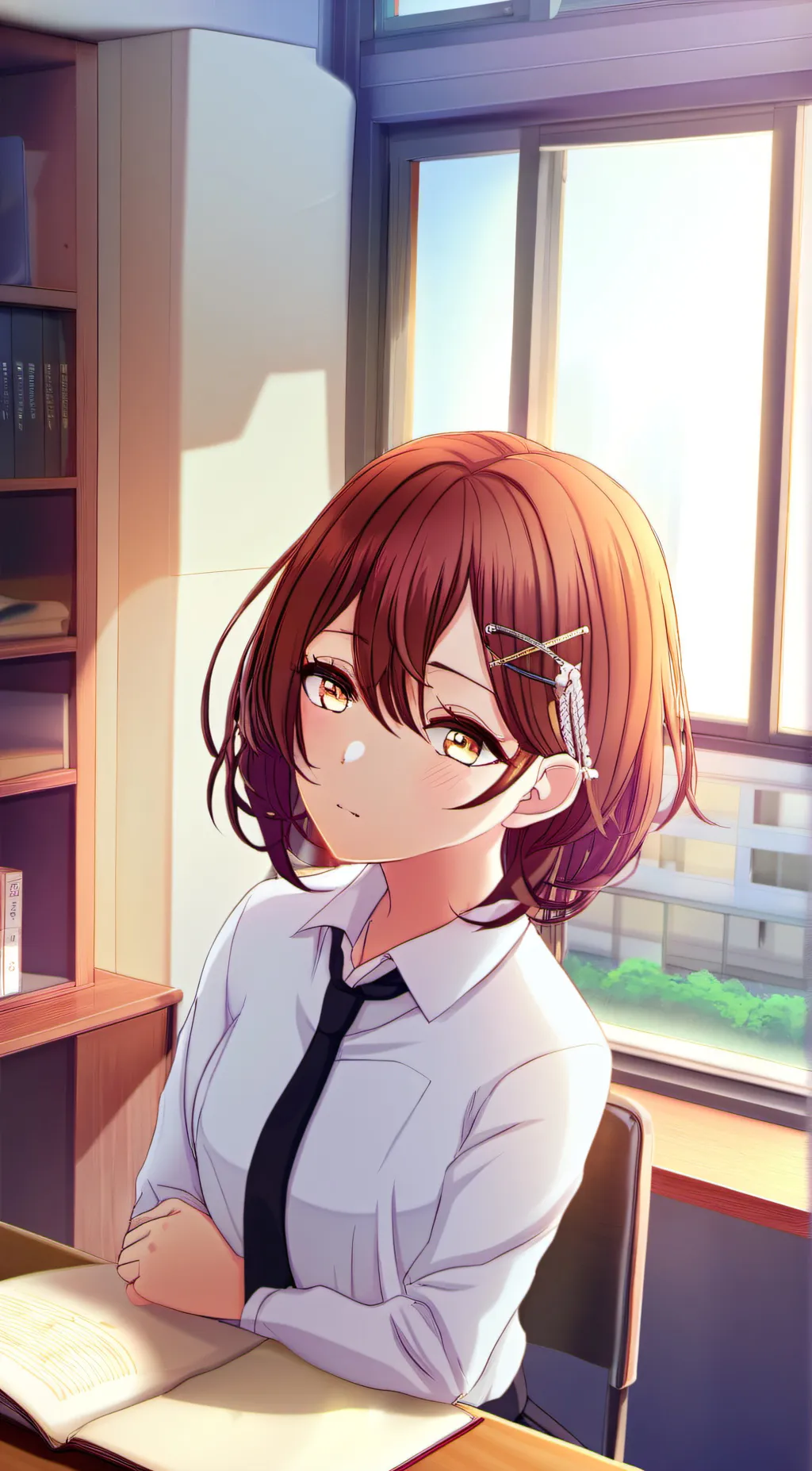 ai character: 樋口円香 background