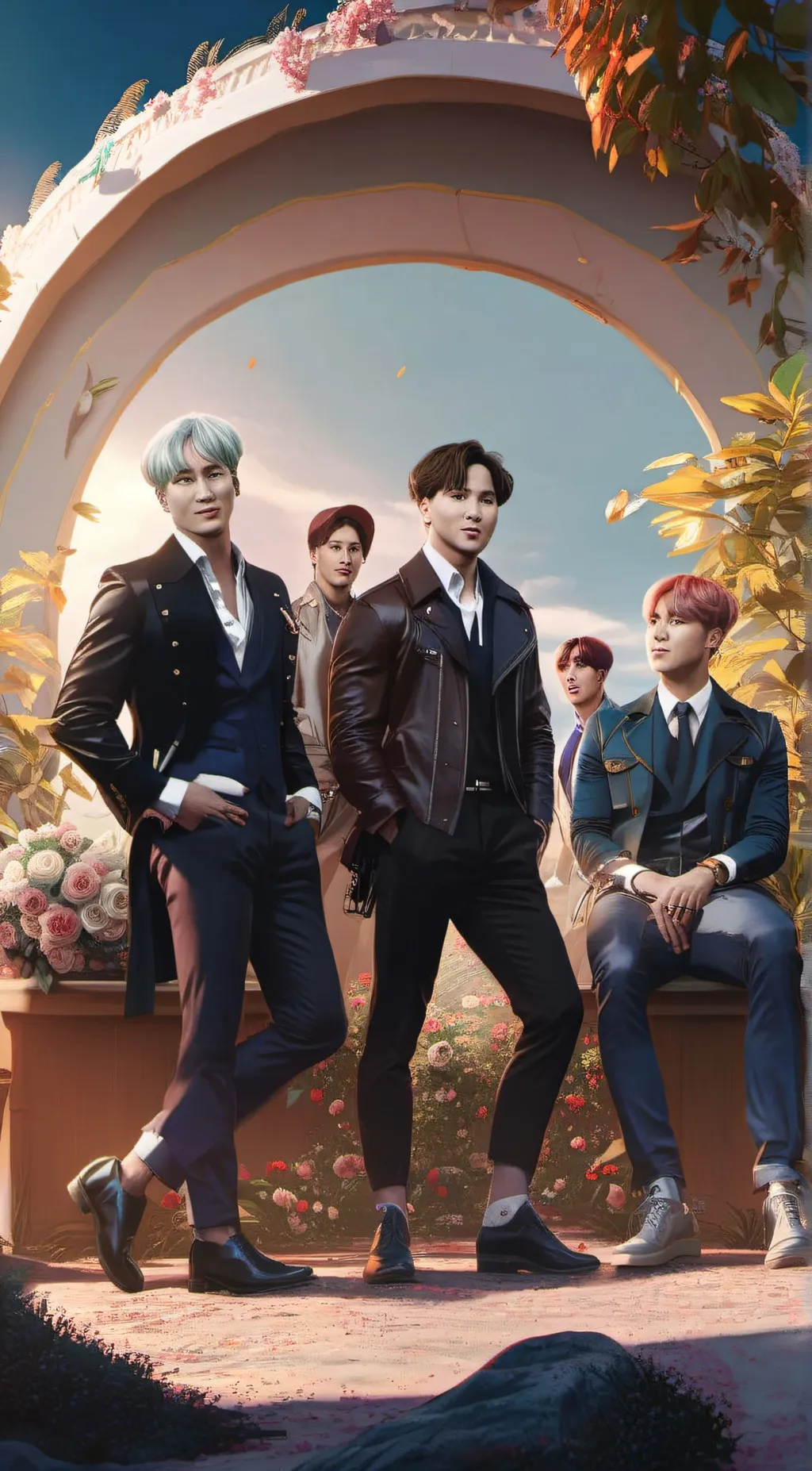 ai character: BTS background
