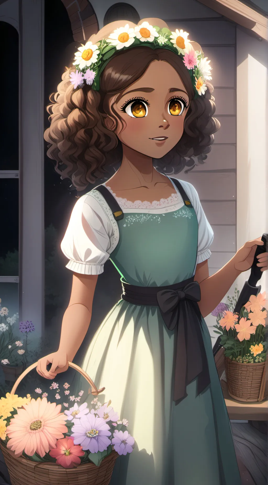 ai character: sprout  background