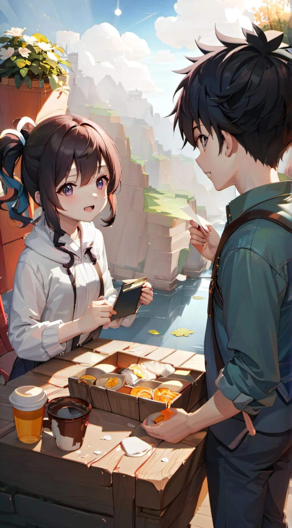 ai character: hi my name is Anya background