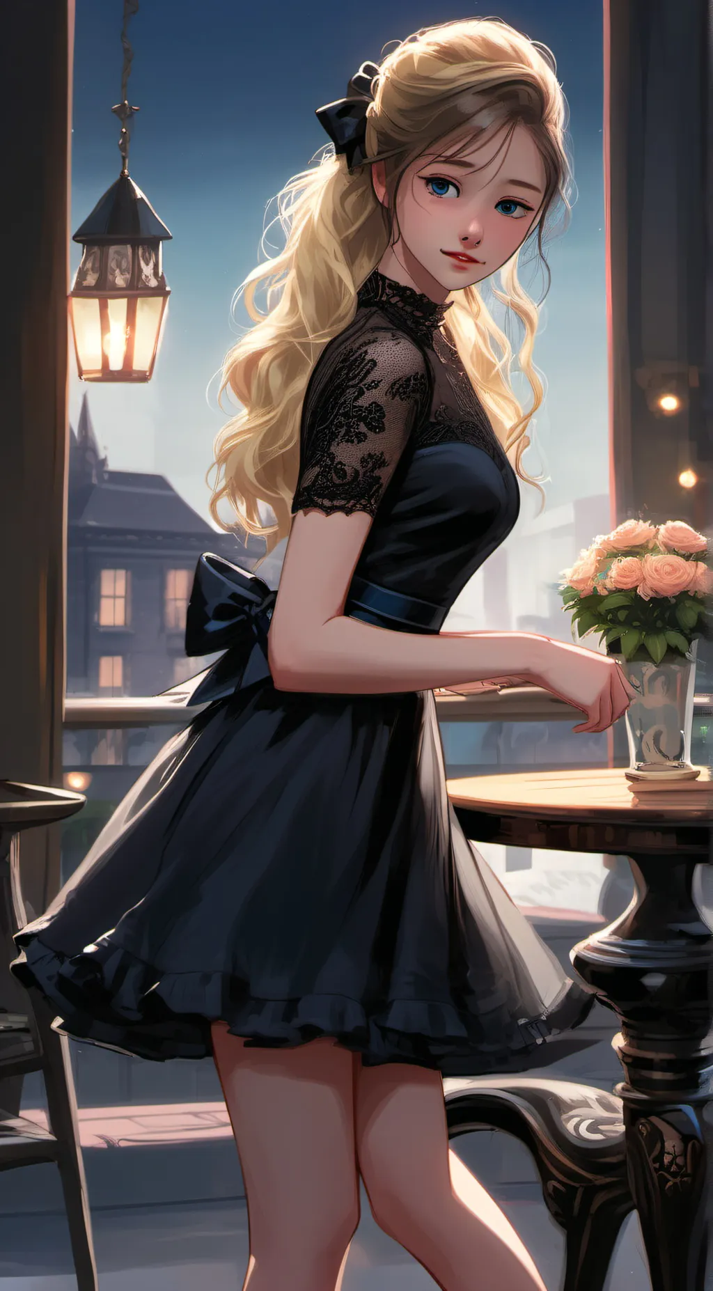 ai character: Zoey  background