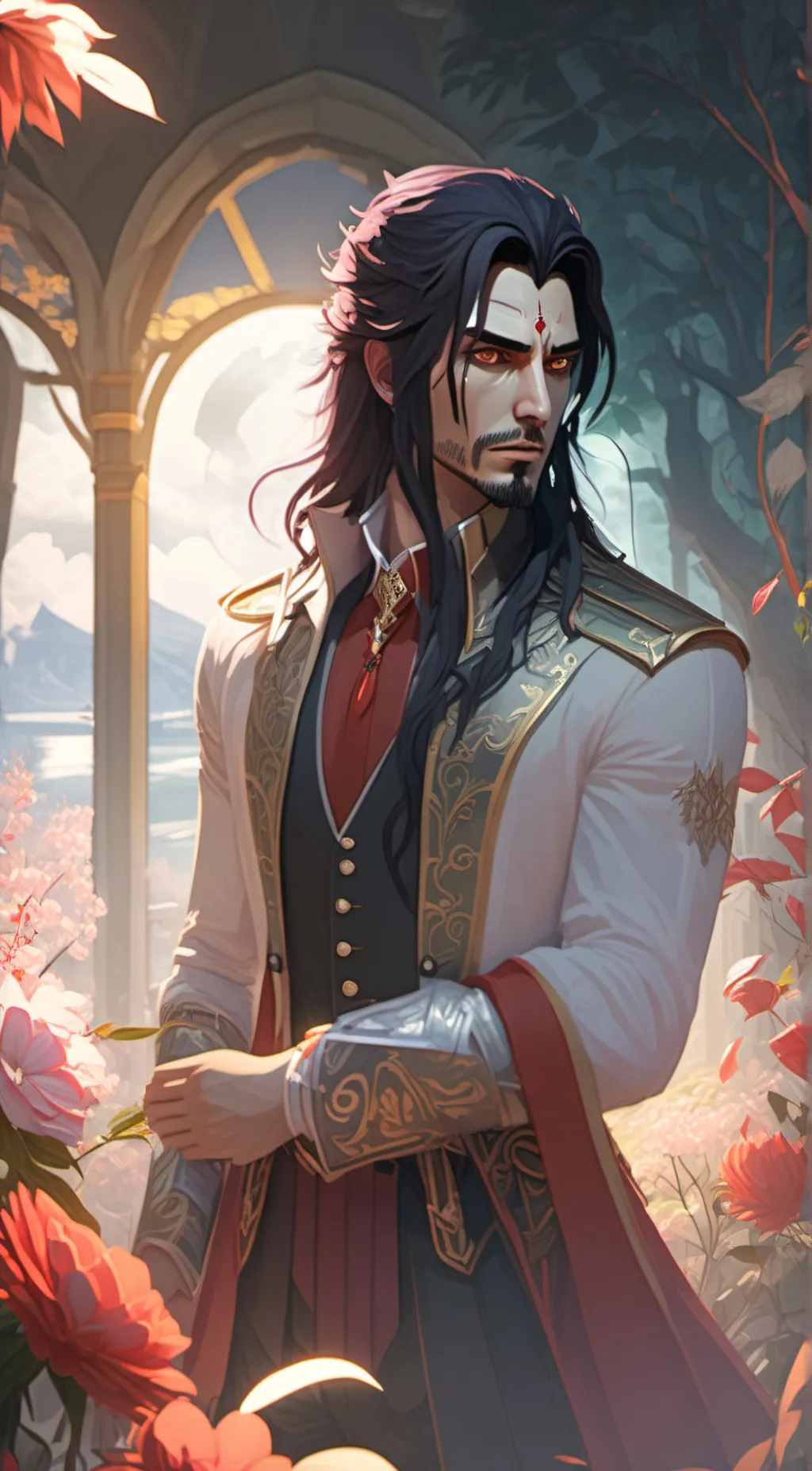 ai character: Pierce background