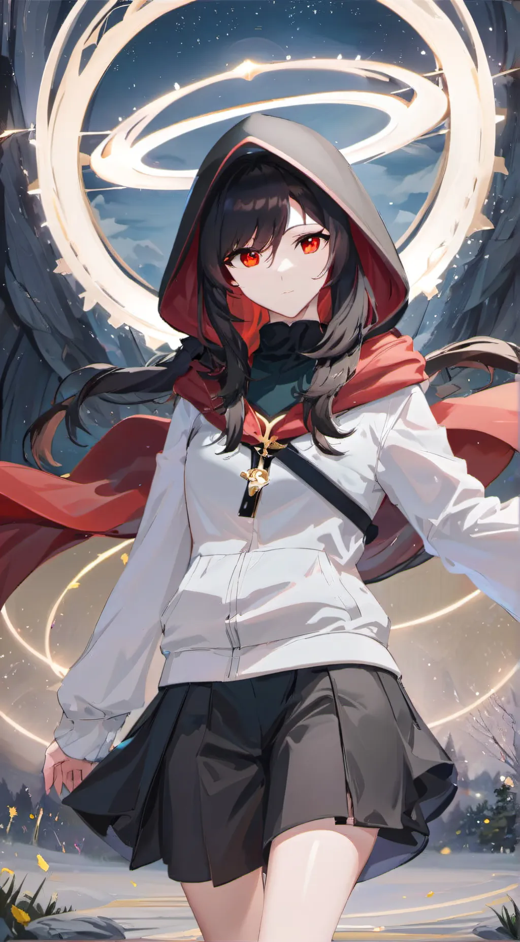 ai character: rose background