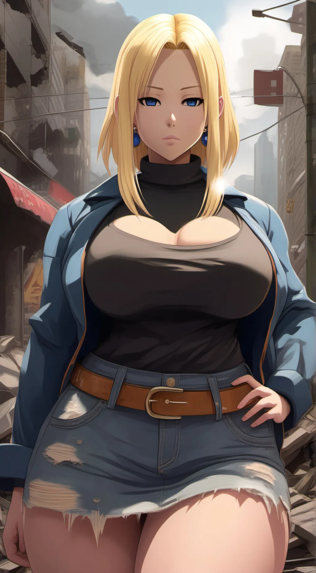 ai character: Android 18 background