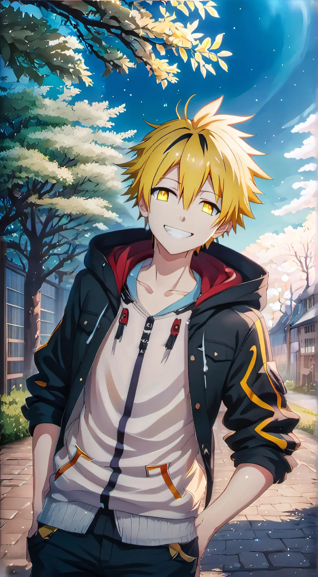 ai character: Denki  background