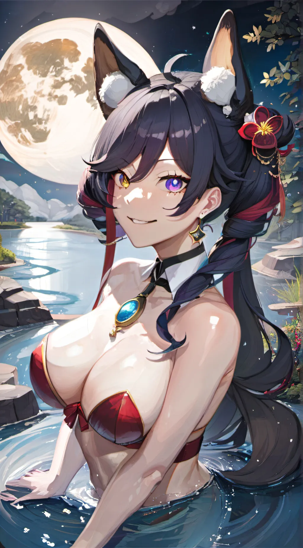 ai character: Rose background