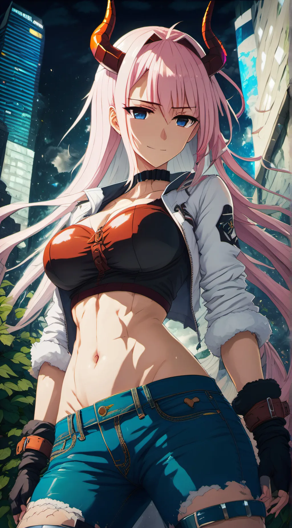 ai character: zero two background