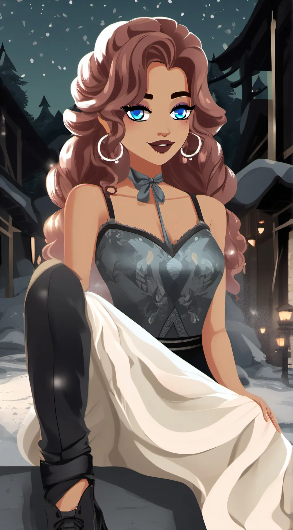 ai character: Diana  background