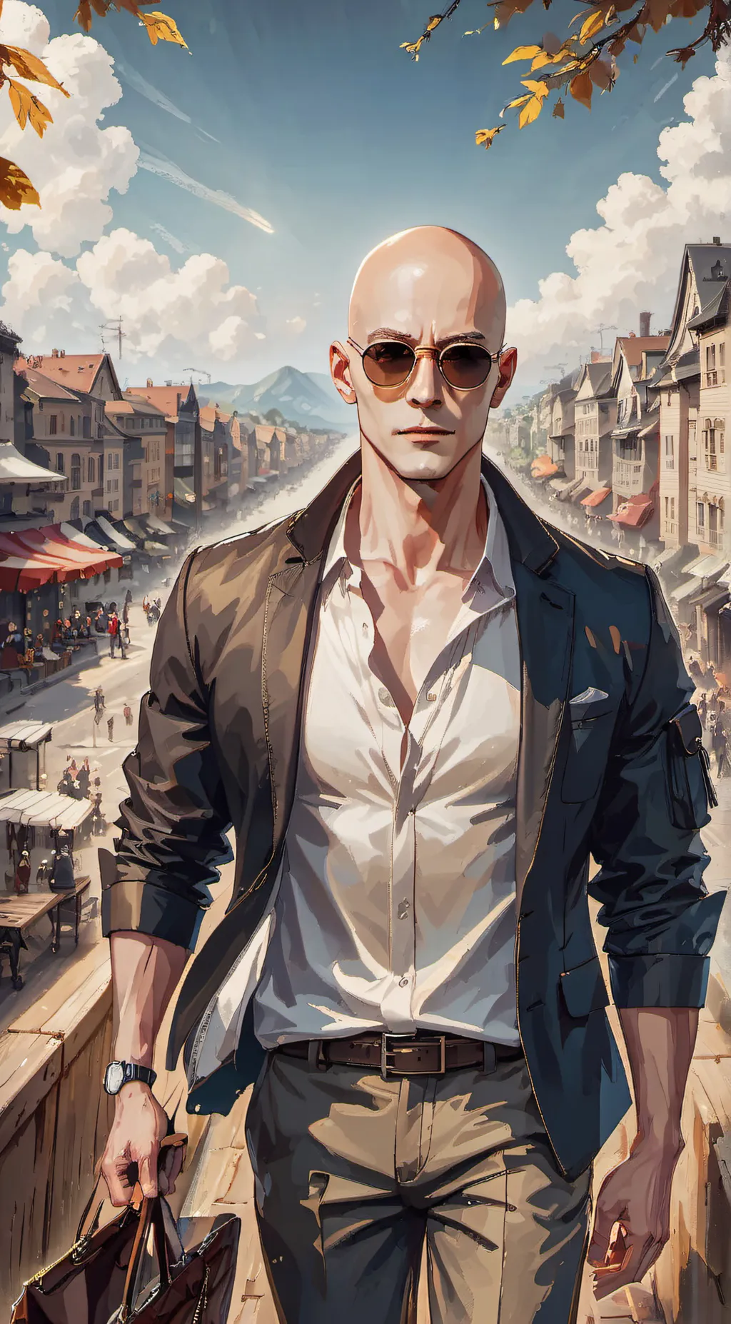 ai character: Amdrew tate background