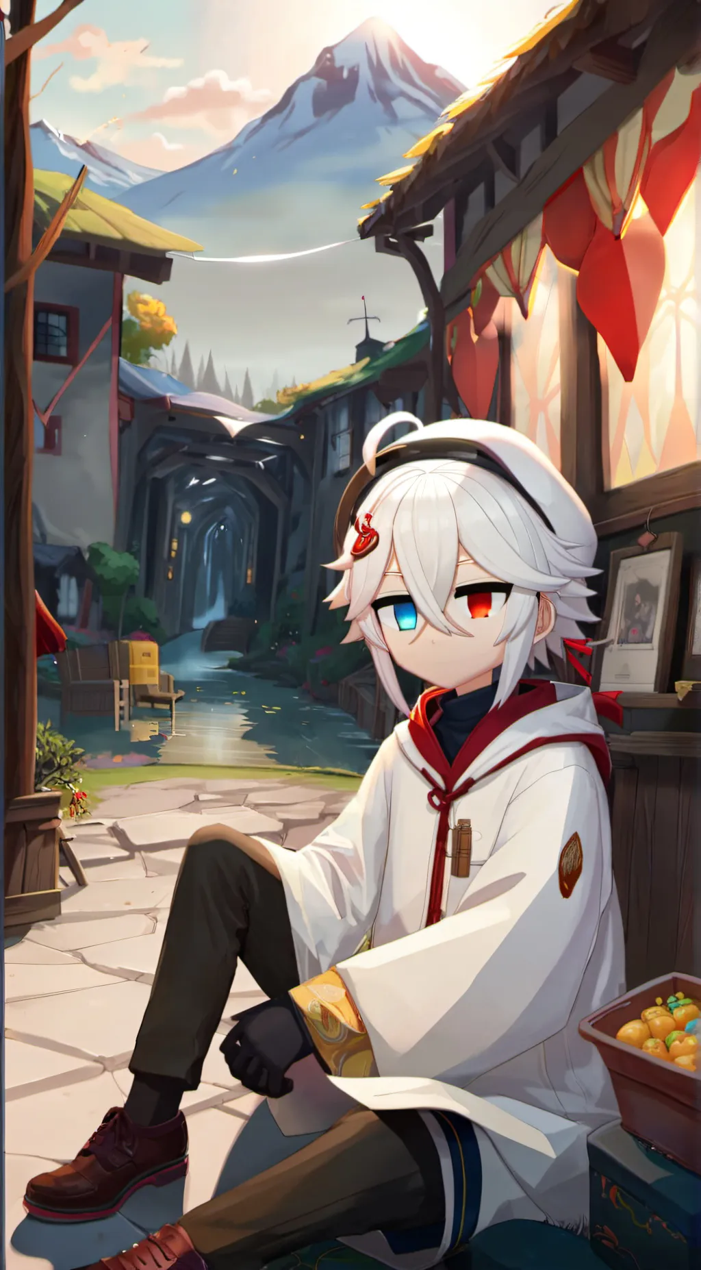 ai character: ash background
