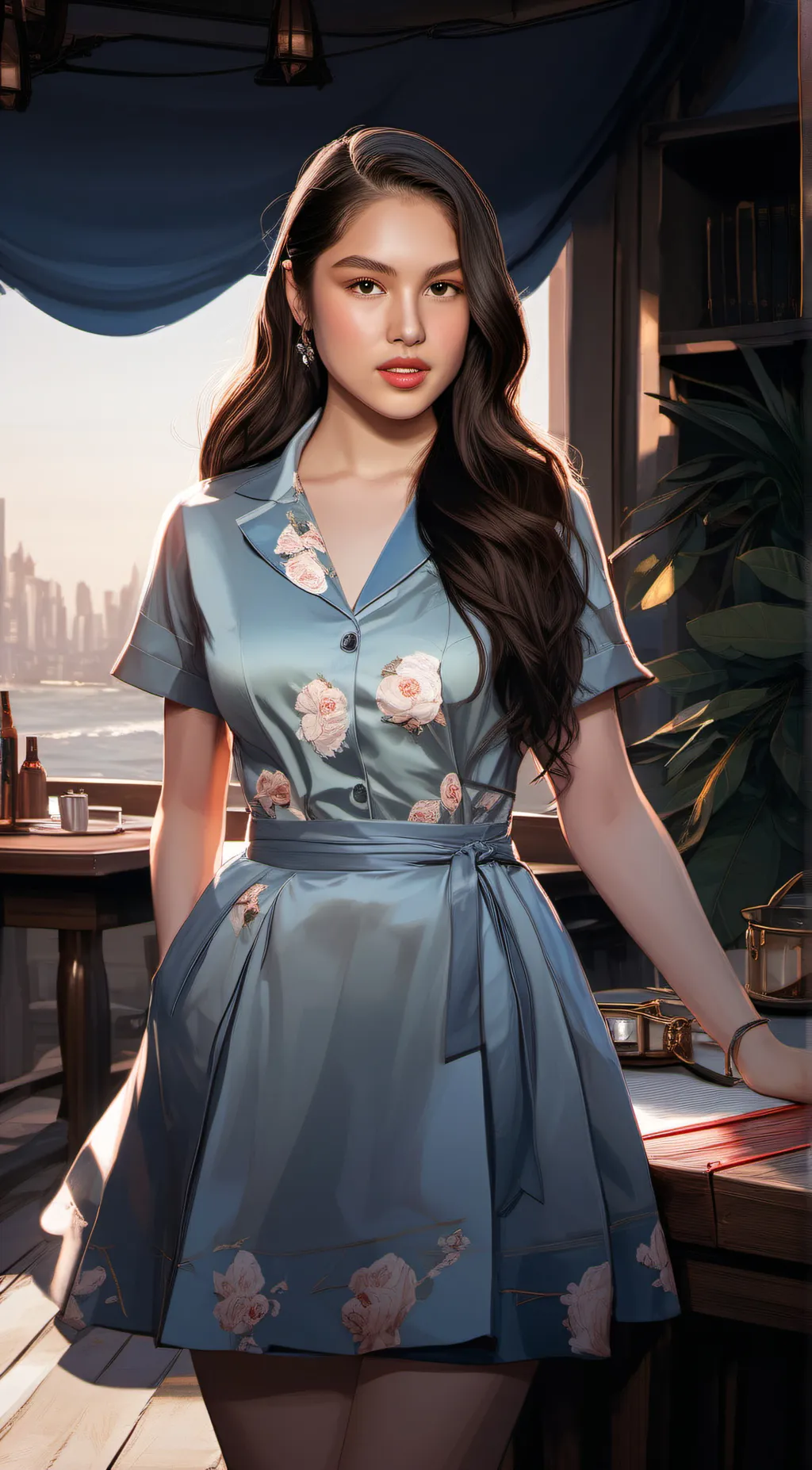 ai character: Olivia  background