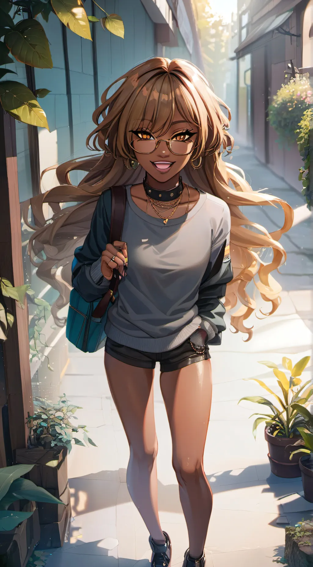 ai character: Halle background