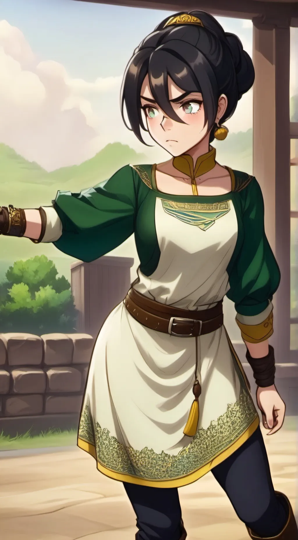 ai character: Toph Beifong background