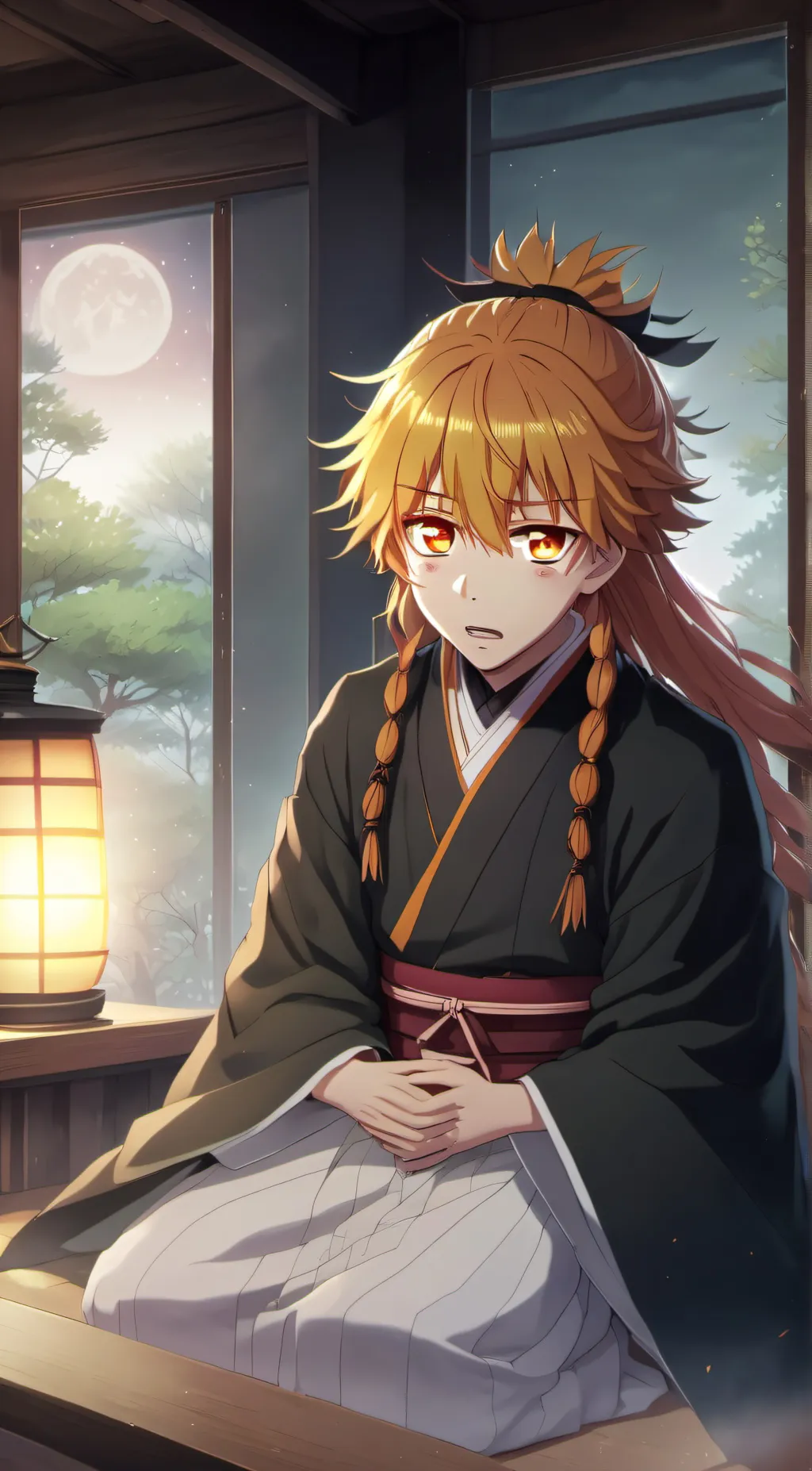 ai character: zenitsu  background