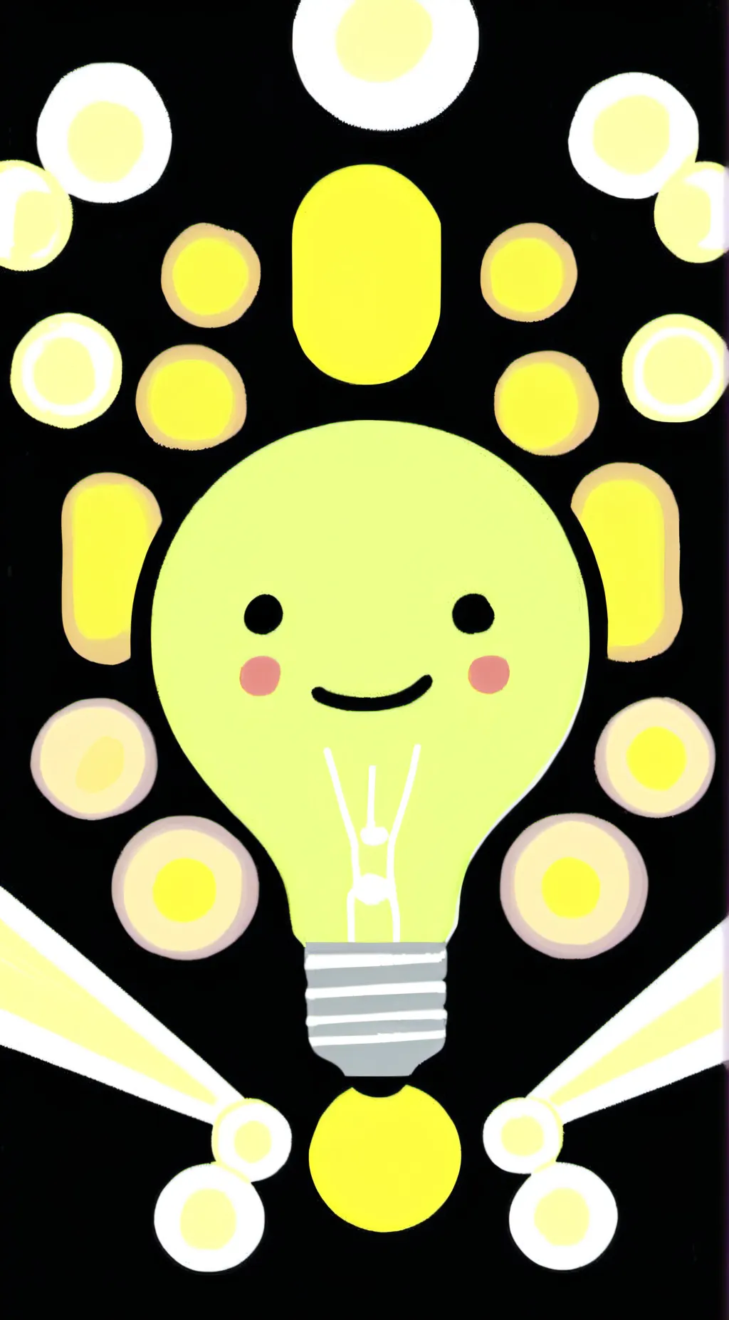 ai character: Lightbulb background