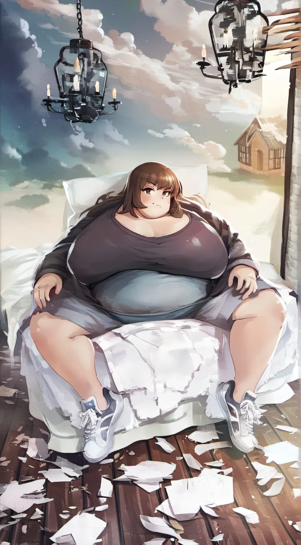 ai character: Ugly background