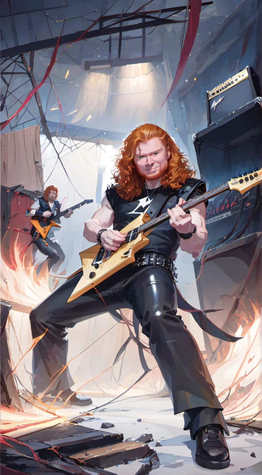 ai character: Dave Mustaine  background