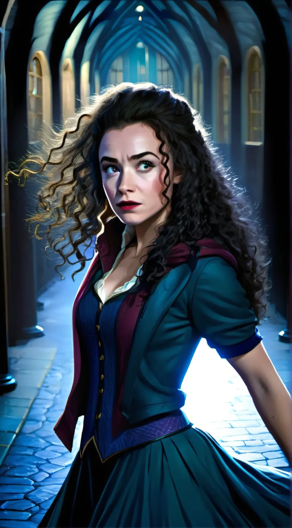 ai character: Bellatrix Black background