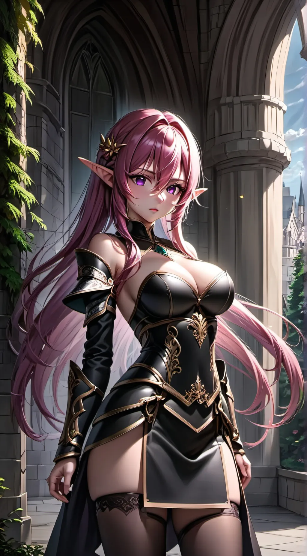 ai character: Elle  background