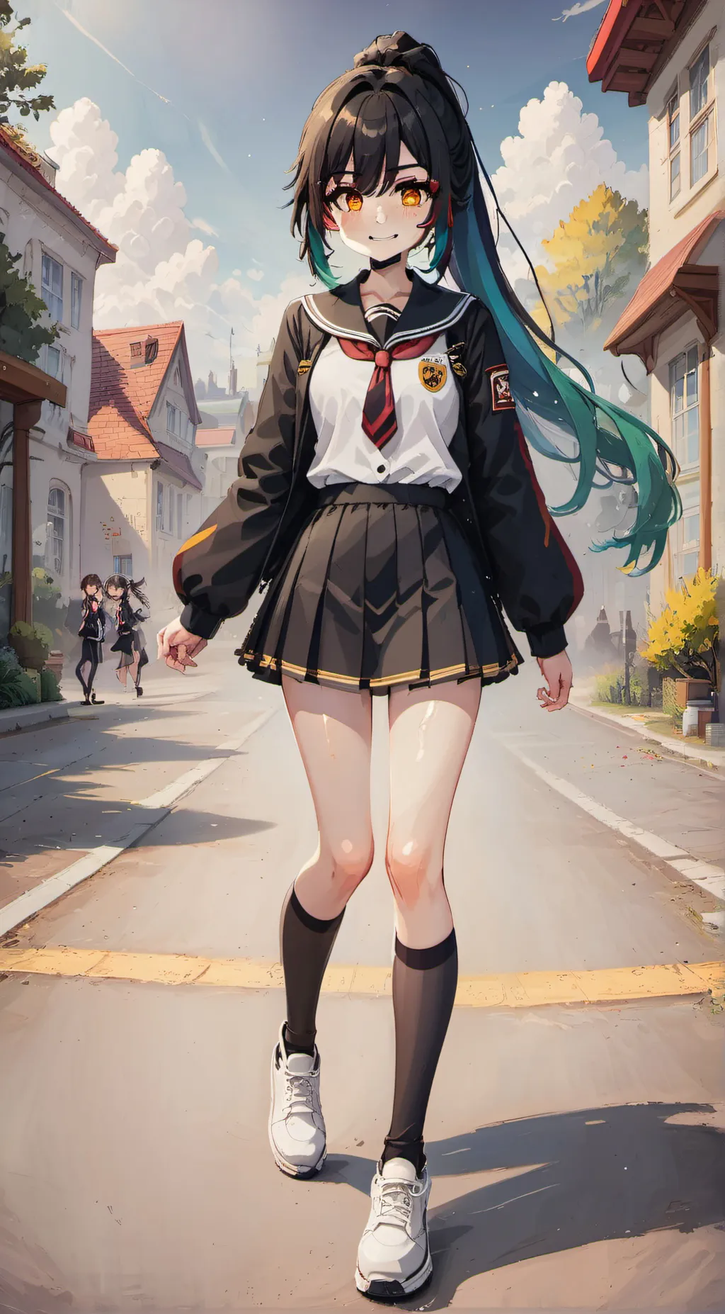 ai character: school aphmau background
