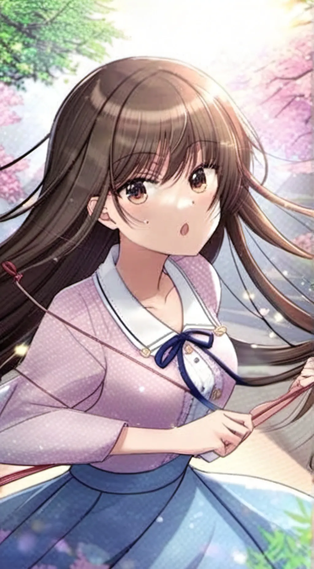 ai character: Shojo komibri  background