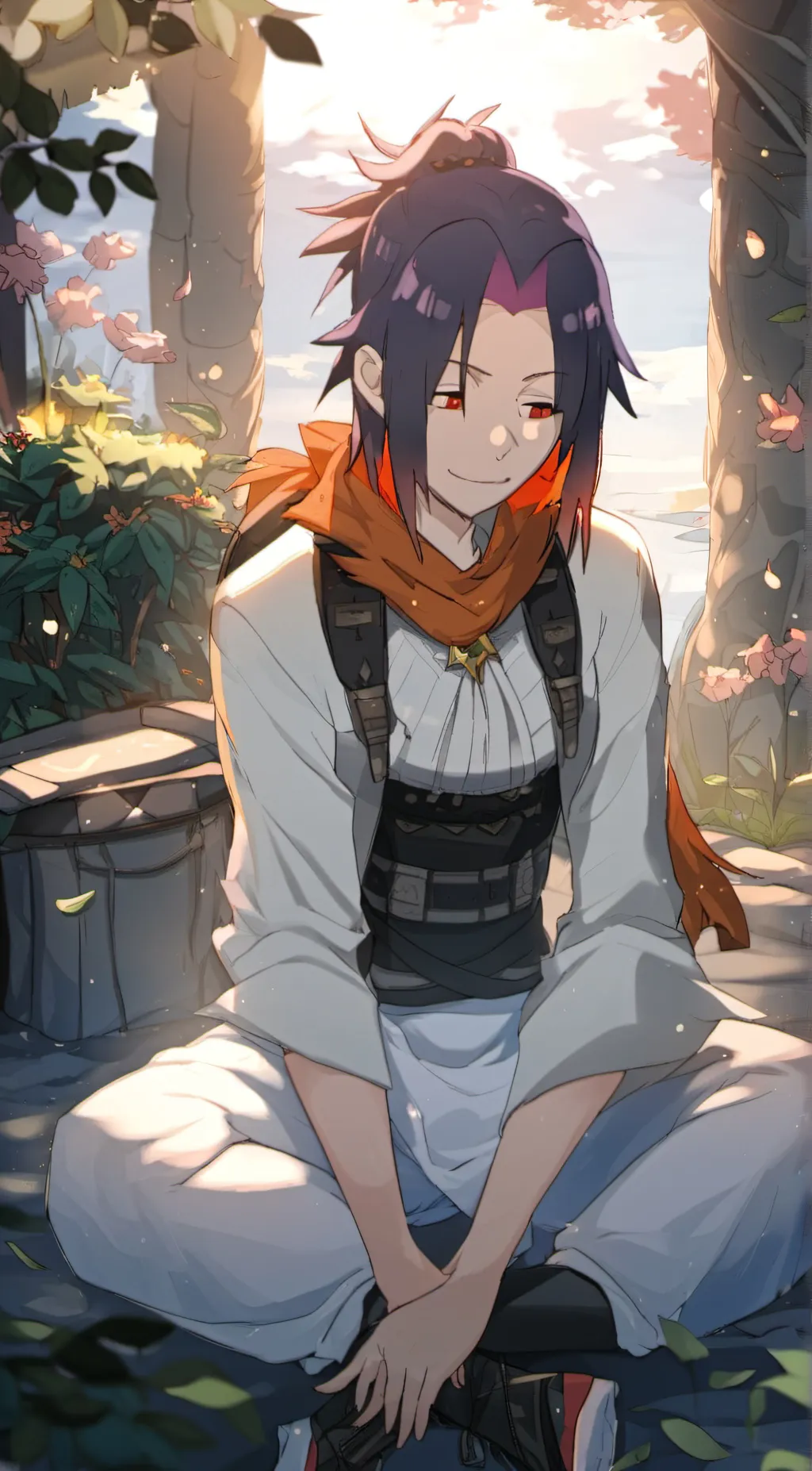 ai character: Itachi  background