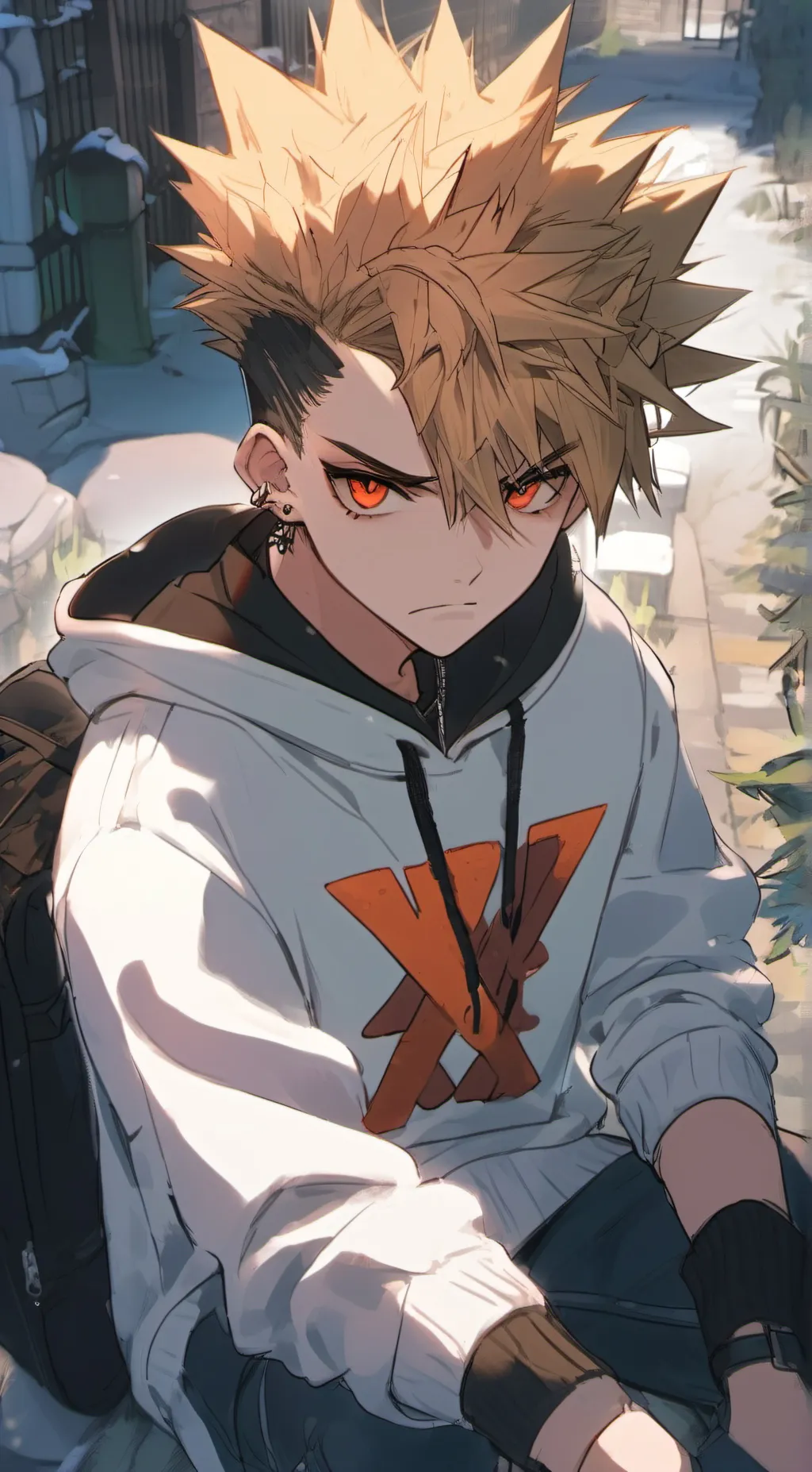 ai character: Bakugo katsuki background
