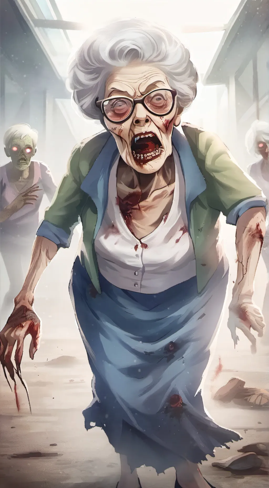 ai character: Grandma background