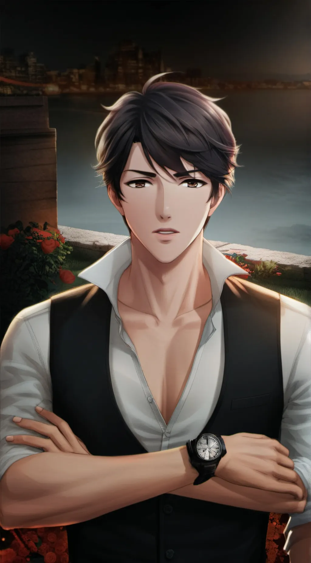 ai character: Jonathan Hayward  background