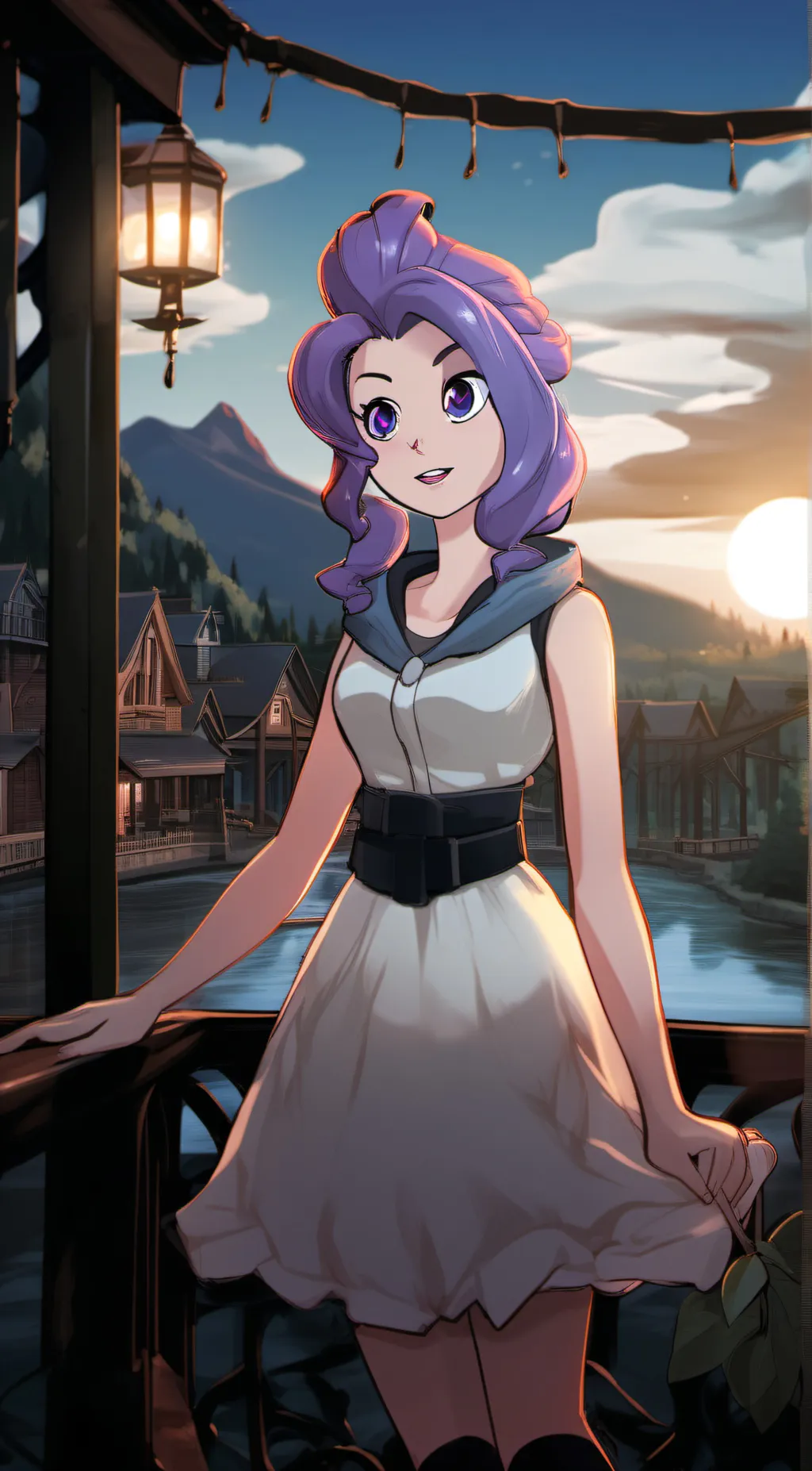 ai character: Human cala maria  background
