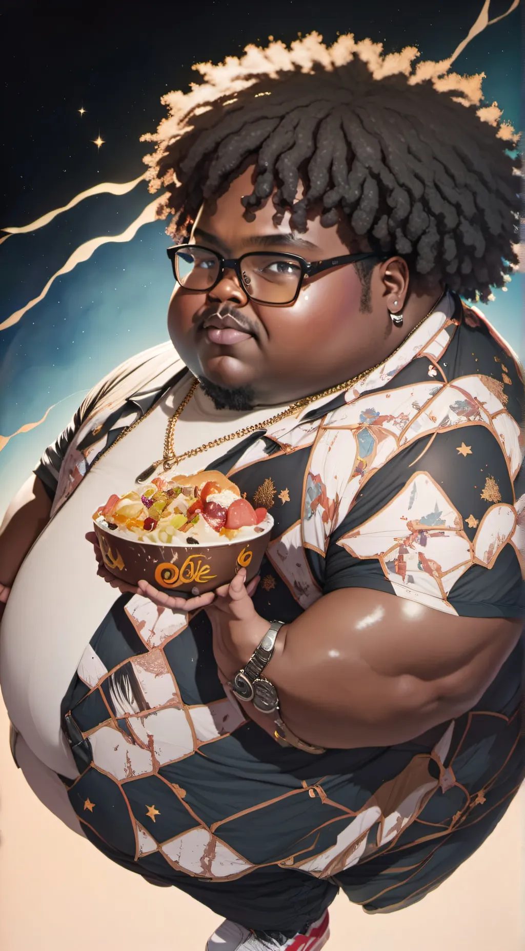 ai character: Big d  Randy  background