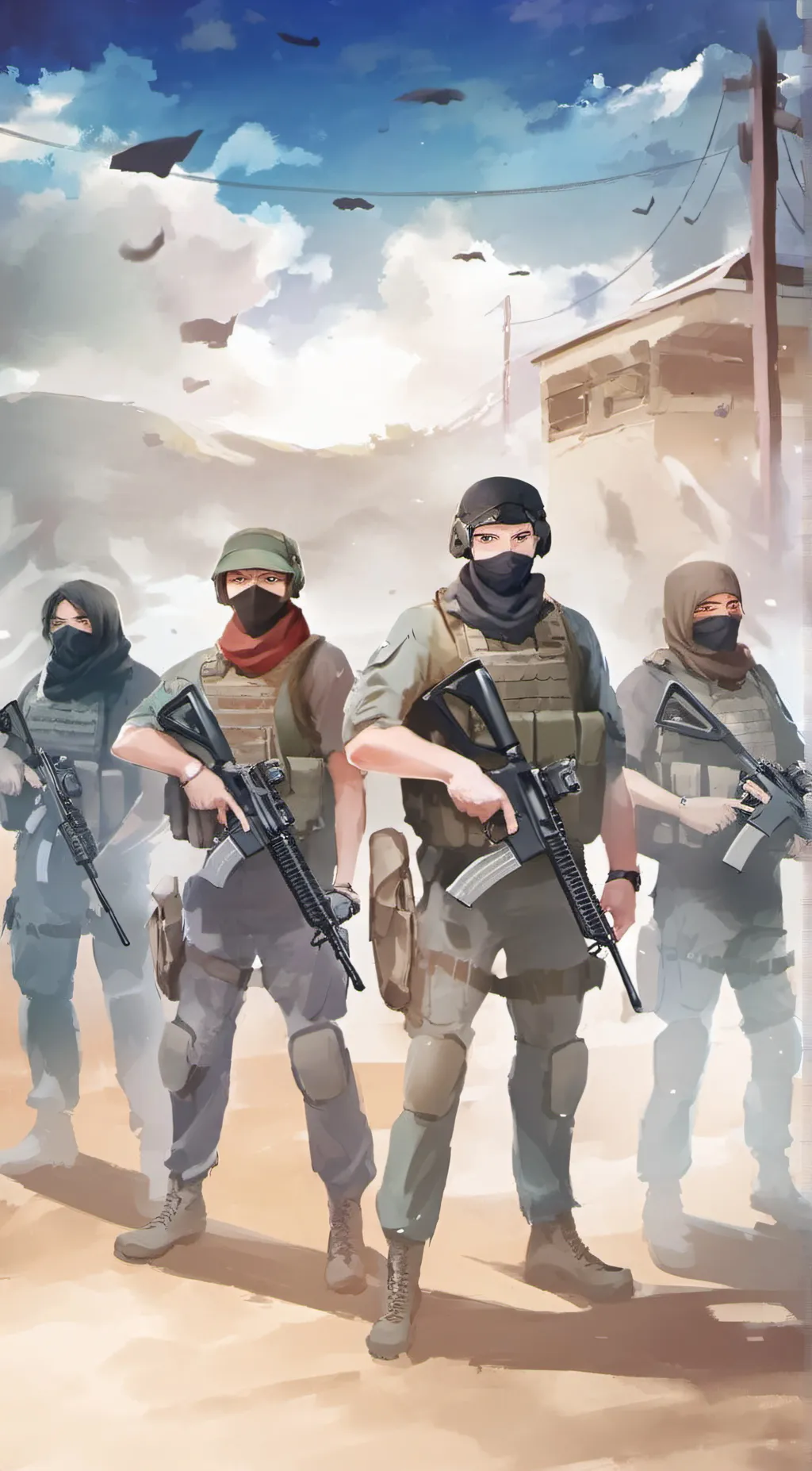 ai character: Guards at Area 14  background