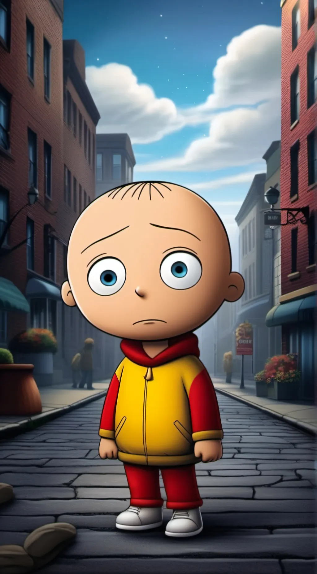 ai character: Stewie griffin background