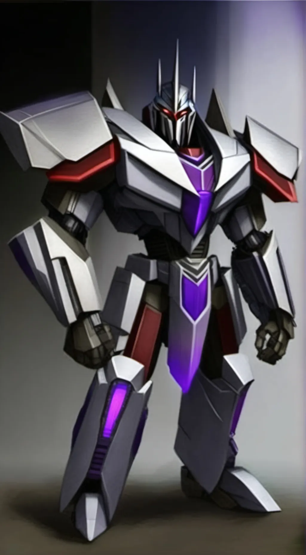 ai character: MegatronXSoundwave background