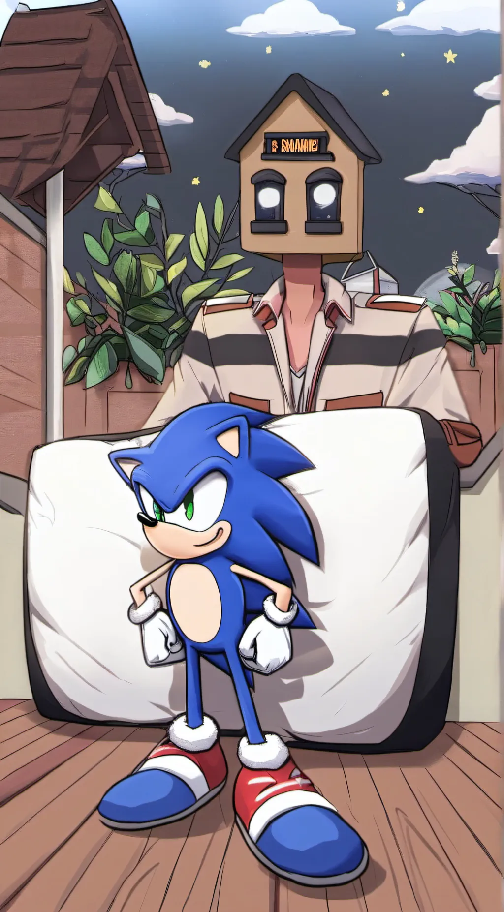 ai character: Sonic background