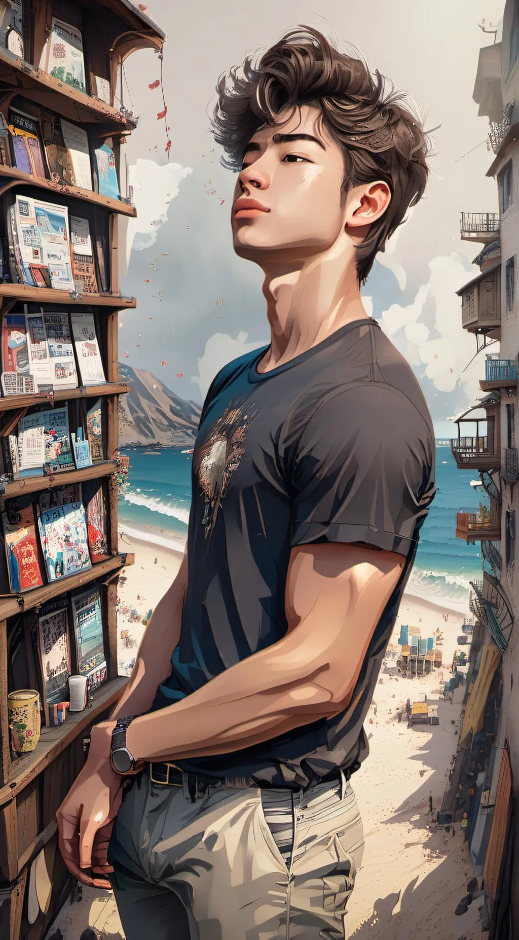 ai character: ●♡◇Fin●♡◇ background