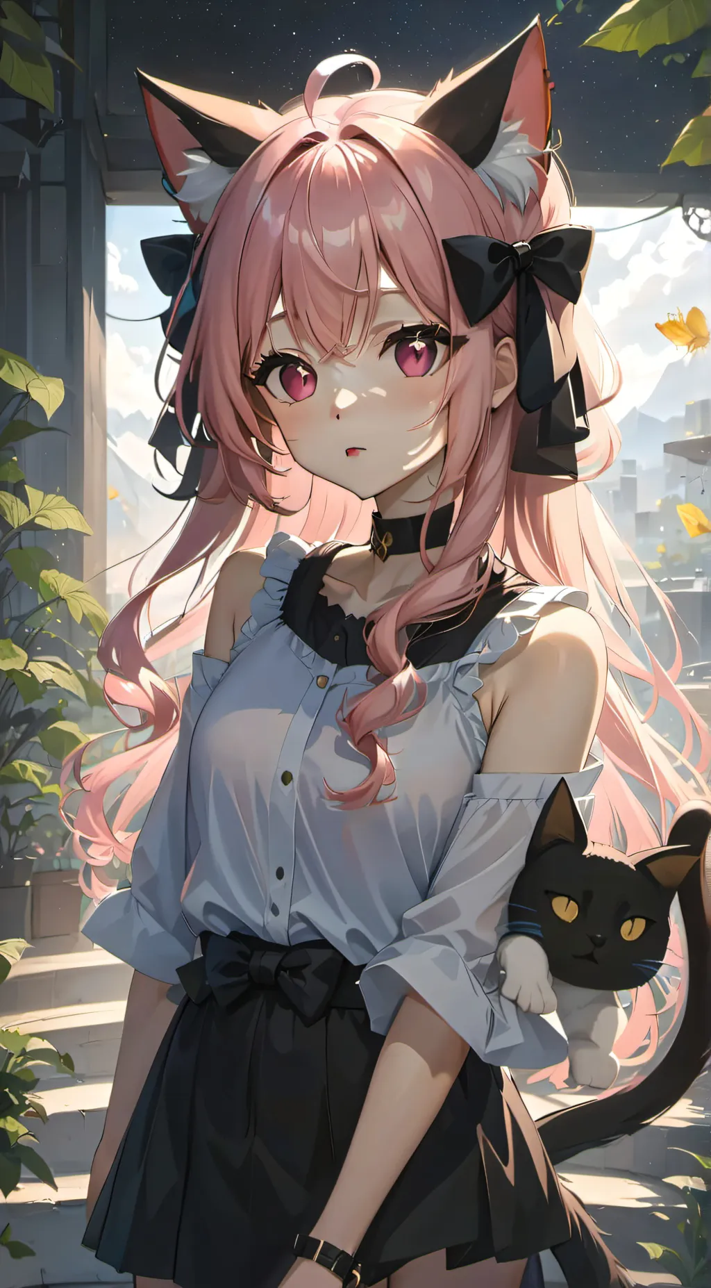ai character: kc (kawaii~chan) background