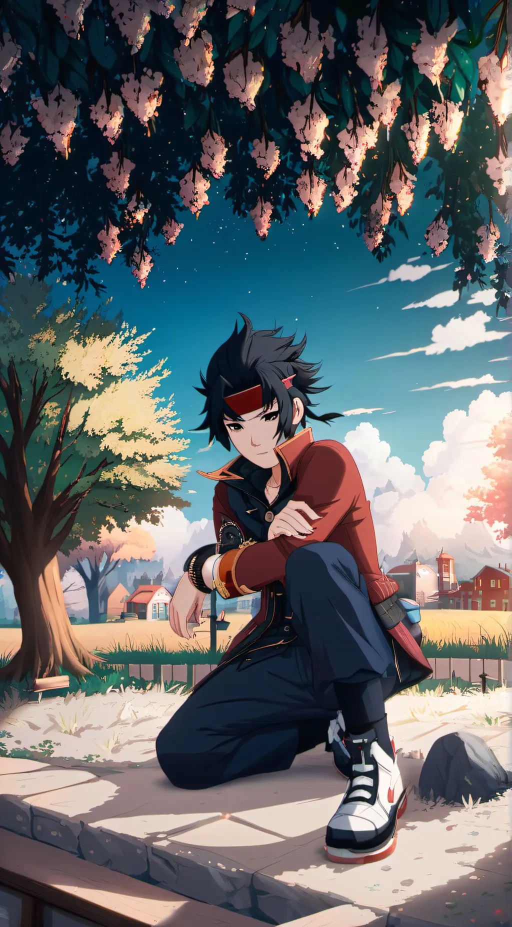 ai character: Sasuke background